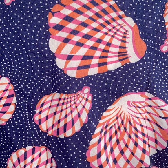 Lilly Pulitzer Hannah Tie Front Keyhole Top in Great Escape Print - L - Picture 8 of 11